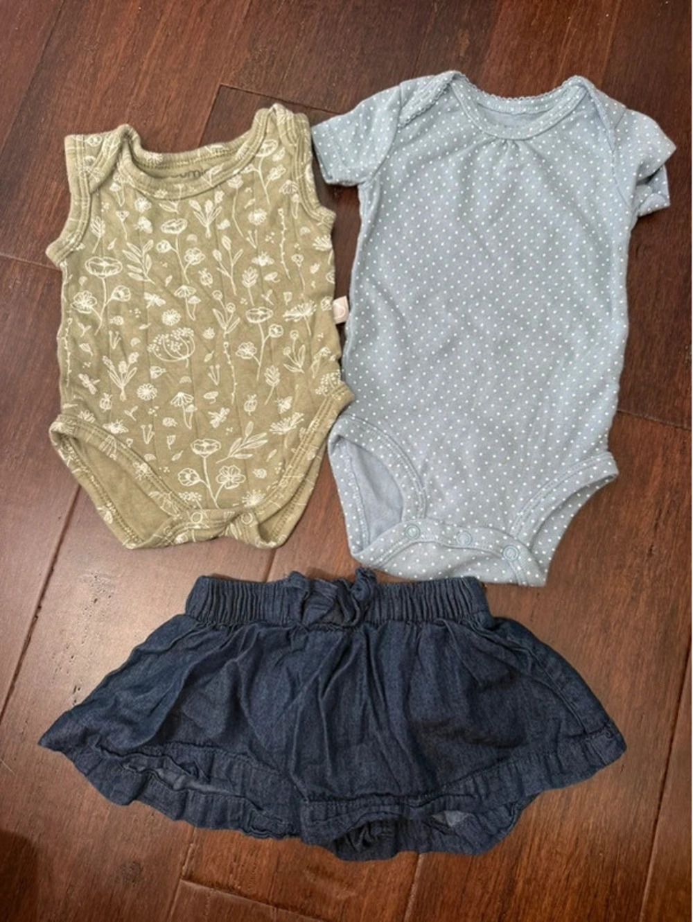 3M Girls Onesie and Skirt Bundle